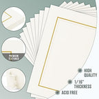 Golden State Art, Paper Picture Frames, 4X6, Ivory Gold Lining, 100 Pack - Image 4