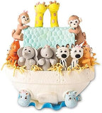 Noah's Ark Cake Topper, Jungle Safari, Party Decoration Birthday Party Centerpiece, Baby Shower, Biblical Animals (White) by ZoeArtcrafts