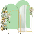 2 Pack Arch Backdrop Stand and Cover Set (7.2FT/6FT), Balloon Arch Stand by Unknown