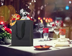 HUAPRINT Small Black Gift Bags with Handles, 30 Pack, 7x4x9 IN - Image 5