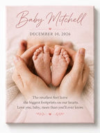 TWING Custom Baby Keepsake Birth Stats Photo Print Wall Decor, 12 X 16 in by TwingRepublic