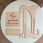 Personalized Wedding Wooden Guest Book: Creative Acrylic Custom Name Alternative Inserts Box DIY Custom Rustic Wedding Heart Drop Guest Book for Graduation Anniversary Wedding Decor (Tree) - Image 4