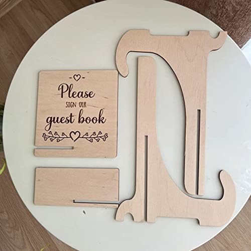 Personalized Wedding Wooden Guest Book: Creative Acrylic Custom Name Alternative Inserts Box DIY Custom Rustic Wedding Heart Drop Guest Book for Graduation Anniversary Wedding Decor (Tree) - Image 4
