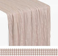 30 Pack Rosy Brown Cheesecloth Table Runner 17x108 Inches Boho Home Decor by Showgeous