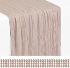 30 Pack Rosy Brown Cheesecloth Table Runner 17x108 Inches Boho Home Decor by Showgeous