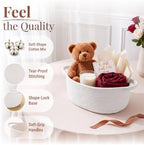 8 Pack Small Woven Gift Baskets Empty to Fill, Cute Gift Basket - Image 3
