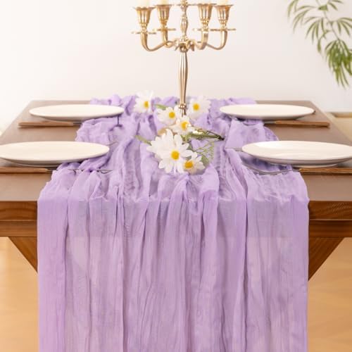 10 Pack Cheesecloth Table Runner Fall Boho Gauze Wedding Party Home Decor - Image 5