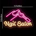 Nail Salon Neon Sign for Wall Decor - LED Neon Signs Lights for Salon Studio, Beauty Makeup Room, Bedroom - Great Gift for Nail Girls - Image 6