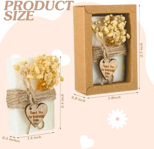 Demissle 30 Pcs Mini Soap Party Favor for Baby Shower Favor, White, Classic - Image 2