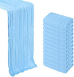 12 Pack 23 x 120 Inch Baby Blue Table Runner 10Ft Cheesecloth by Heneger