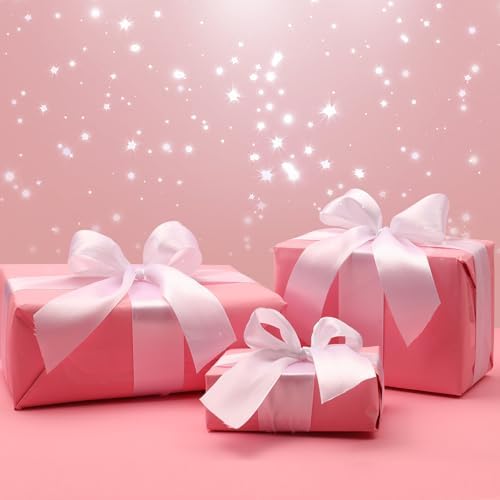 Vanhench Pink Wrapping Paper Roll 36" x 2400" (200'), Graduation Wrapping Paper, Pink Art Kraft Paper for Birthday, Wedding, Baby Shower, Bouquet Flower, Mothers Day Gifts, Crafts Wrapping - Image 4
