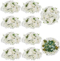BLOSMON Wedding Flower Ball Centerpieces for Tables, 10 Pcs, White, Large by Blosmon