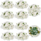 BLOSMON Wedding Flower Ball Centerpieces for Tables, 10 Pcs, White, Large by Blosmon