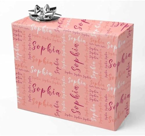 AOFUN Personalized Christmas Gift Funny Birthday Wrapping Paper Cute Gifts For Best Friends Custom Wrapping Paper Picture Happy Birthday Gift Wrap 3 Rolls 58" x 23" by Unknown