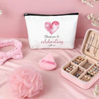 79 Pcs Baby Shower Game Prizes for Winners, Spa-Inspired Gift Set with "Thank You"-Makeup Bag, Jewelry Box, Eye Mask & Gift Bags for Baby Shower Game Prizes Wedding Bridal Shower Favors (Pink) - Image 4