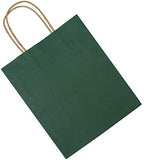 bagmad 100 Pack 8x4.75x10 Inch Medium Green Gift Paper Bags with Handles Bulk, Kraft Bags, Craft Grocery Shopping Retail Party Favors Wedding Business Sacks (Dark Green, 100pcs) - Image 6