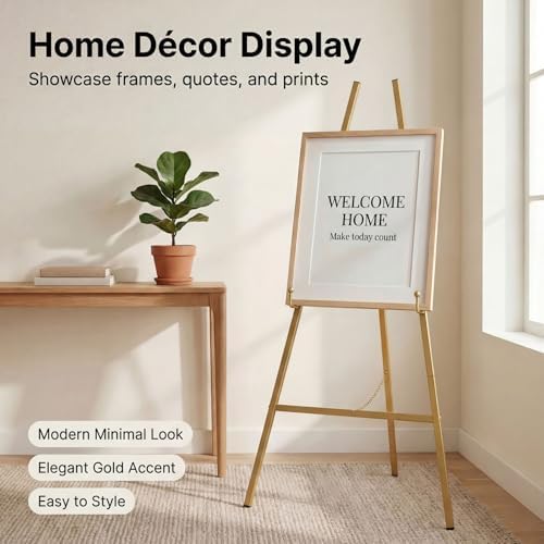 Ns Jymb Gold Easel Stand for Welcome Sign and Wedding Decor - Image 3