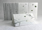 Of The Earth Handmade Paper - Wildflower Seed Paper Folding Table Card - Place/Name/Gift - 3.5" x 4" - Set of 96 (36s Fern & Chard) - Image 2