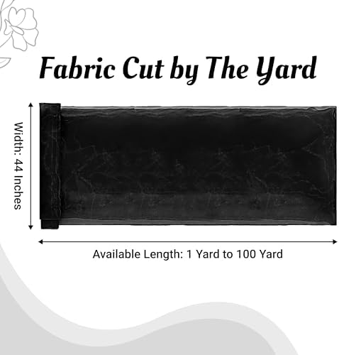 85 Yard Organza Fabric 44" Wide for Wedding Event Décor - Black - Image 2