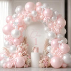 Pearl Blue Pink Balloons Double Stuffed Pastel Light Blue White Balloon Arch Kit With Long Balloons for Gender Reveal Baby Shower Birthday Wedding Bridal Party Decorations - Image 7