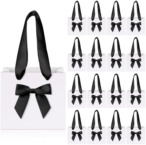 Kolldenn 50 Pcs Pink Gift Favor Bags White Black by Unknown