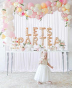 Sequin Backdrop Curtains 10ft x 10ft White Background Drapes - Image 3