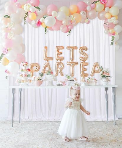Sequin Backdrop Curtains 10ft x 10ft White Background Drapes - Image 3