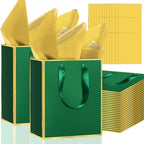 Epoesch 36 Pack Gift Bags with Handles & 36 Tissue Papers – 8x5x10 Inches by Unknown