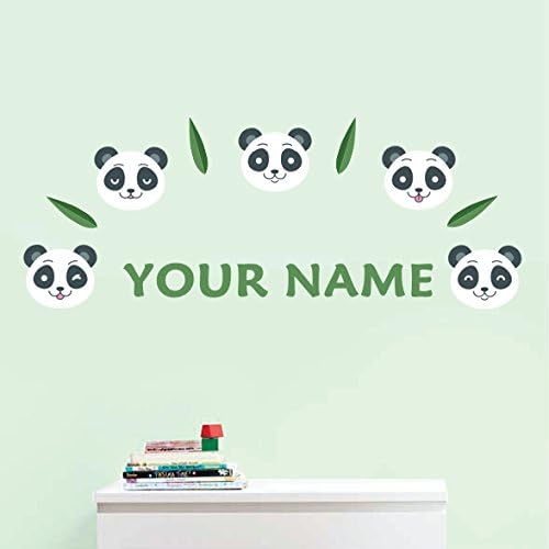 Oliver's Labels Premium Name Wall Decals - Matte Finish Personalized Wall Art for Kids' Rooms & Nurseries (Panda) - Image 3