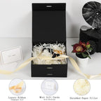 Small Gift Boxes with Lids for Presents Black Gift Box 5 Pack 6X6X3 Inch - Image 2
