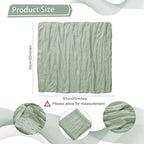 LZY 30 Pack Gauze Cheesecloth Napkins 20x20 Inch Dinner Cloth Napkins, Soft Boho Table Napkins Rustic Wrinkled Cheese Cloth Napkins Bulk for Wedding Party Baby Shower Event Decor (Sage Green) - Image 2