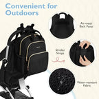 mommore Diaper Bag Backpack, Large Travel Baby Bag for Daily Essentials - Image 5