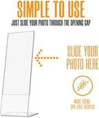 2x6 Slanted Photo Strip Frames - White Insert, 100 Pack - Image 5