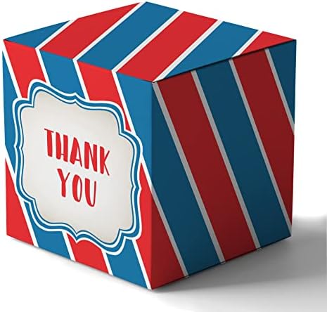 Paper Box - Mini Favor Box For Baby Shower 4x4x4 Inches Paper Gift Boxes, Candy Paper Box For Party Favors, Baby Shower Postcard,Boy/Girl Theme- Pack Of 20 by Inkdotpot
