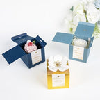 FEIYI 20 PCS 3.55“ Navy Blue Gift Boxes，Party Favor box with flowers - Image 5