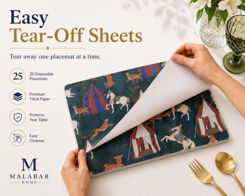 Paper Placemats Design – Circus Royale Vintage Carousel – Malabar Home - Image 4