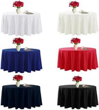 Fokitut 6 Pack Round Tablecloth, 120 Inch, Stain Resistant and Wrinkle Polyester Table Cloth, Fabric Table Cover for Kitchen Dining, Wedding, Party, Holiday Dinner-Black - Image 7