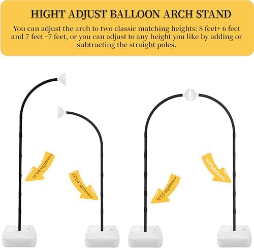 Balloon Arch Kit,Adjustable 8.2FT & 6FT Half Balloon Arch Stand - Image 2