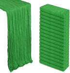 16 Pack 23 x 120 Inch Green Table Runner 10Ft Cheesecloth by Heneger