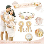 Little Pumpkin Baby Shower Decorations Party Supplies for Girl, Rustic Fall Autumn Baby Shower Decoration, A Little Pumpkin is on The Way Backdrop Balloon Arch Baby Box Mom to Be Sash Tablecloth - Image 4