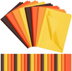 500 Sheets Orange Brown Tissue Paper 15x20 Inch for Thanksgiving Gift Bags by Qilery