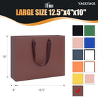 YACEYACE Brown Gift Bags Bulk, 20 Pack Brown Gift Bags with Handles - Image 2