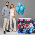 AmazingSpark 28in Giant Gender Reveal Gift Box Kit, Burnouts or Bows - Image 5