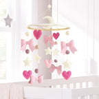 Baby Mobile for Crib Pink Bow Baby Crib Mobile for Girls - Image 2