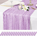 20 Pack Lavender Table Runner 17 x 108inch Cheesecloth Table Runner Rustic Boho Gauze Sheer Fabric Cheese Cloth Table Runners for Wedding Party Bridal Baby Shower Birthday Spring Table Decor by Lumaycens