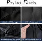 DRESSMAKER 6 Pack Round Table Cloth 90 Inch Black Cloth Fit 6FT Round Table - Image 5