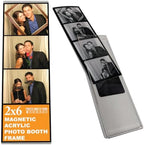 2x6 Acrylic Magnetic Photo Strip Frames - Clear, 100 Pack by PhotoBoothNook