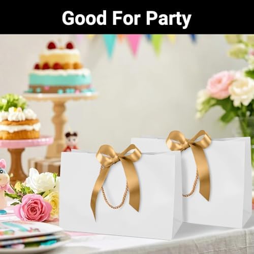 EUSOAR White Thank You Gift Bags with Handles, 12pcs 16"x6"x12" Large Gift Bags, Shopping Wedding Party Favor Paper Bags Gift Treat Bags Bulk for Wedding Baby Shower Guests Bridal - Image 6