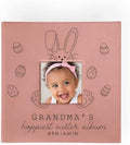 Engraved Personalized Baby's First Easter Leatherette Photo Album, Holds 200 4" x 6" Photos by GiftsForYouNow