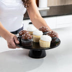 THE Cake Stand, 10 Inch Ceramic Pedestal Dessert Stand, Periwinkle - Image 6